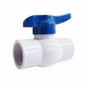 Thrifco Plumbing 1-1/2 Inch Slip PVC Ball Valve, Blue Handle, Heavy Duty 6415214